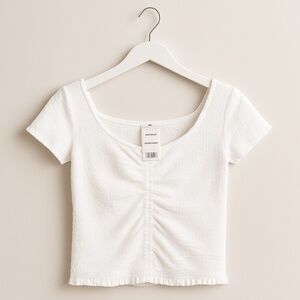 BP. by Nordstrom White Textured Crop Top – Size Small